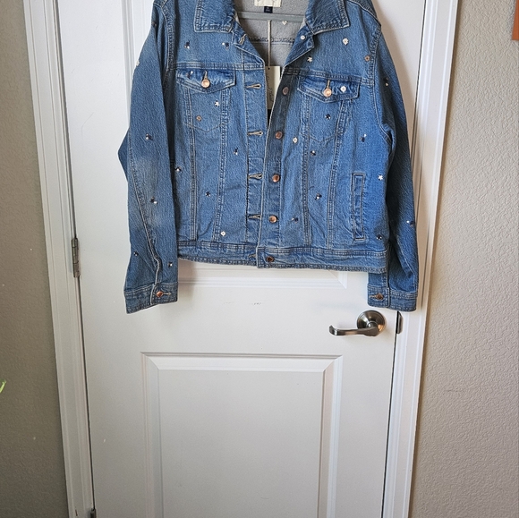 Universal Threads embroidered denim jacket NWT sz 2x - Picture 9 of 9